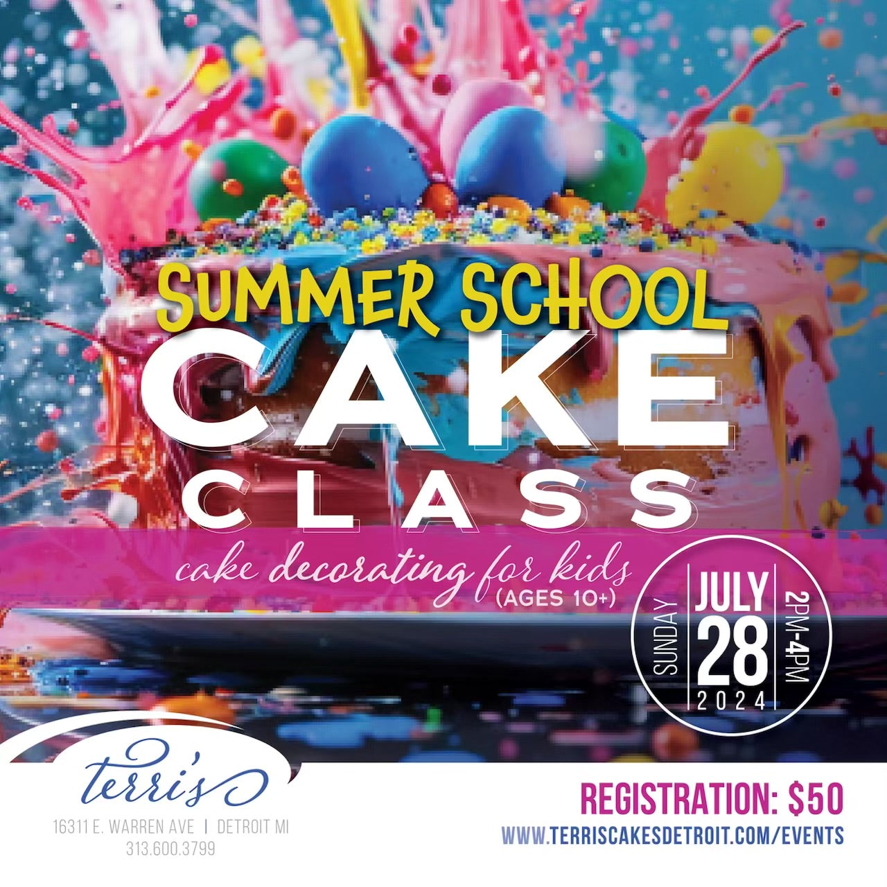 Summer School Cake Class: Ages 5-10